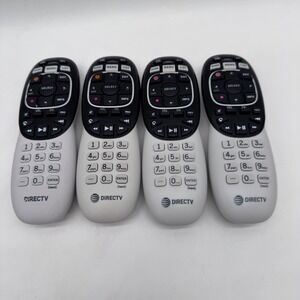 Lot of 4 RC73 Genie RF DirecTV Remote Control Replacement Silver Black Universal